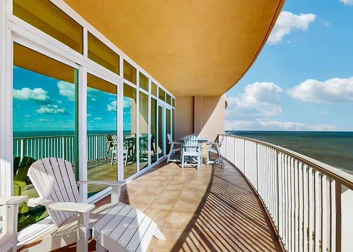 Holiday home Gulf-front With Panoramic Views Balcony & Shared Pool Hot Tub Gym Gulf Shores